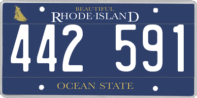 RI license plate 442591