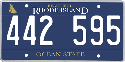 RI license plate 442595