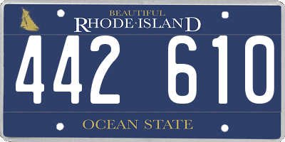 RI license plate 442610