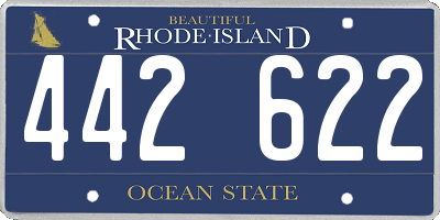 RI license plate 442622