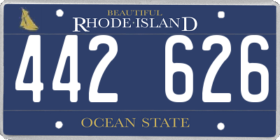 RI license plate 442626