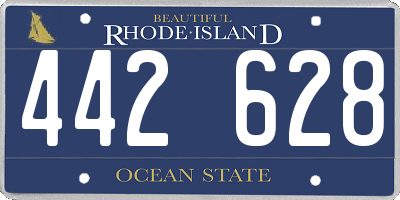 RI license plate 442628