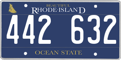 RI license plate 442632
