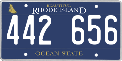 RI license plate 442656