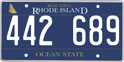 RI license plate 442689