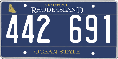 RI license plate 442691