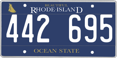 RI license plate 442695