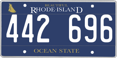RI license plate 442696