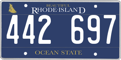 RI license plate 442697