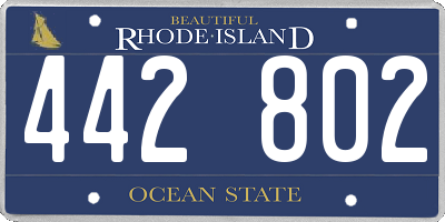 RI license plate 442802