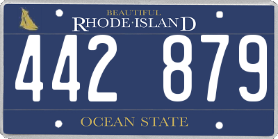 RI license plate 442879