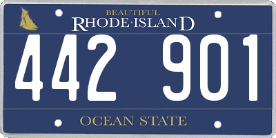 RI license plate 442901