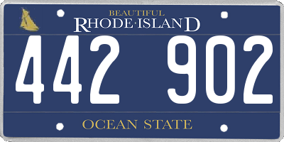 RI license plate 442902