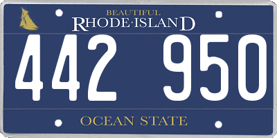 RI license plate 442950