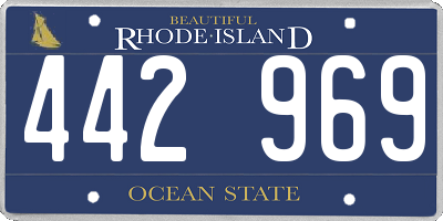 RI license plate 442969