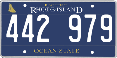 RI license plate 442979