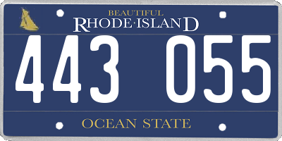 RI license plate 443055