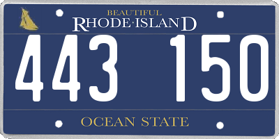 RI license plate 443150
