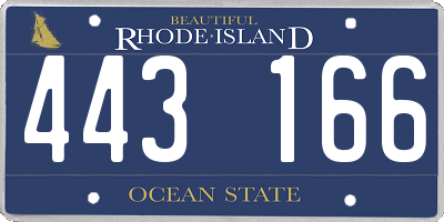 RI license plate 443166