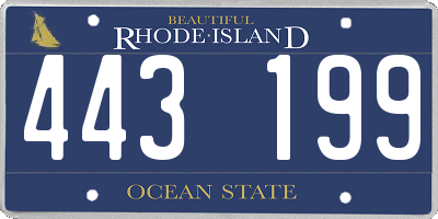 RI license plate 443199