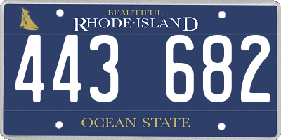 RI license plate 443682