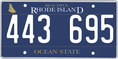 RI license plate 443695