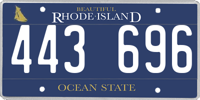 RI license plate 443696