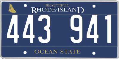 RI license plate 443941