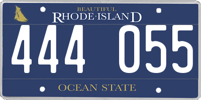 RI license plate 444055