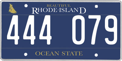 RI license plate 444079