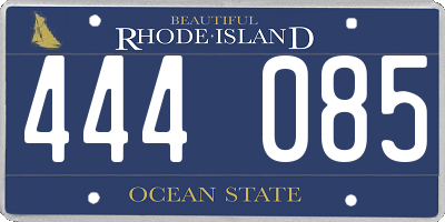 RI license plate 444085