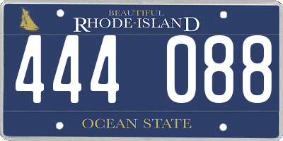 RI license plate 444088