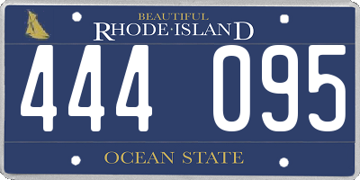 RI license plate 444095