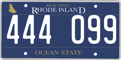 RI license plate 444099
