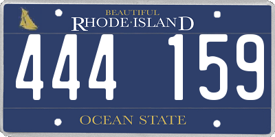 RI license plate 444159