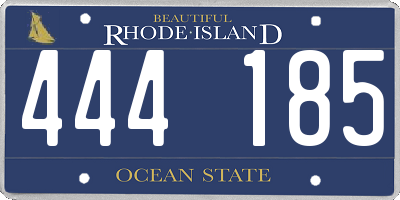 RI license plate 444185