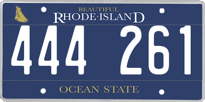RI license plate 444261
