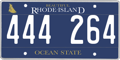 RI license plate 444264