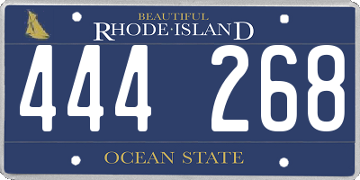 RI license plate 444268