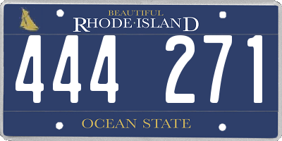 RI license plate 444271
