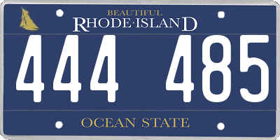 RI license plate 444485