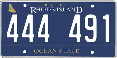 RI license plate 444491