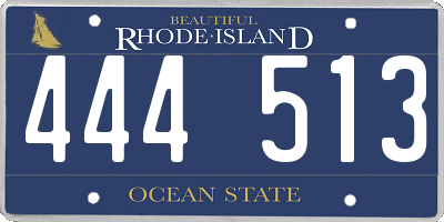 RI license plate 444513