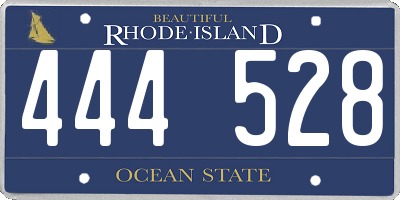 RI license plate 444528