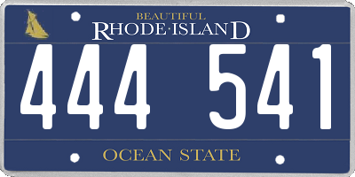 RI license plate 444541