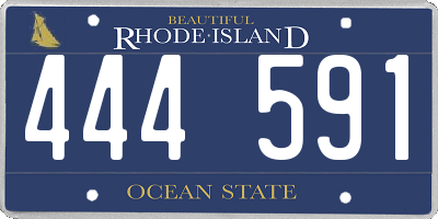 RI license plate 444591
