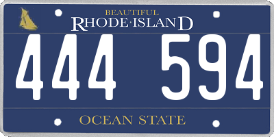 RI license plate 444594