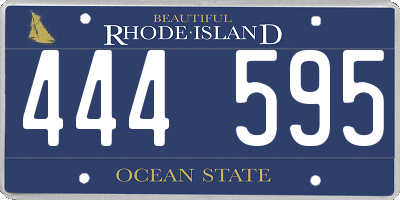 RI license plate 444595