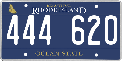 RI license plate 444620
