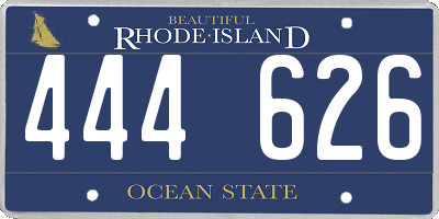 RI license plate 444626